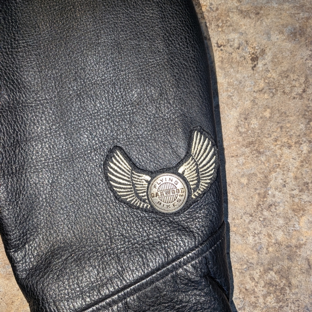 Flying Bikes Leather Jacket Men's Large - Picture 5 of 14